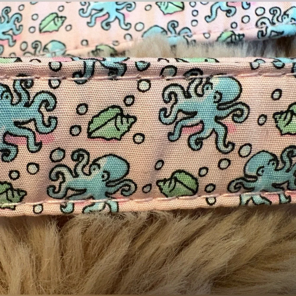 NWOT VINEYARD VINES Pink D-ring Octopus Shell Belt Girls Sz Large